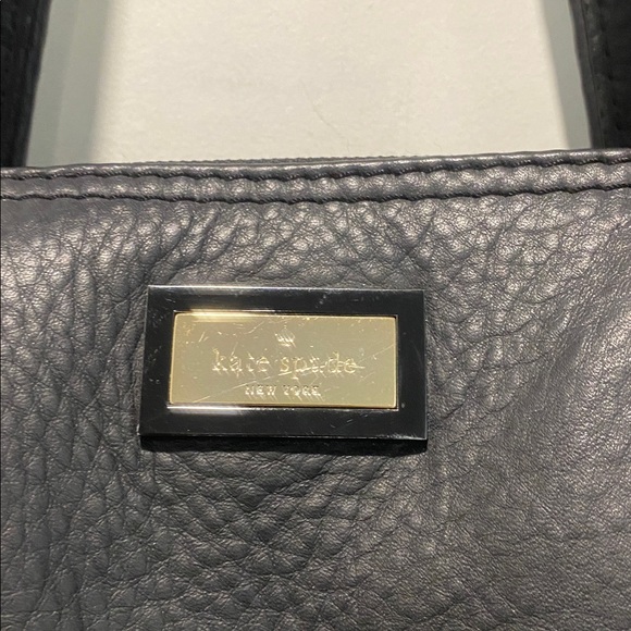 Kate Spade Magnolia Park Ollie Tote Black Leather Suede Large Work Bag - Picture 6 of 15